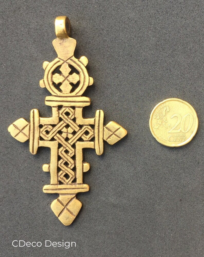 Ethiopian Coptic cross handmade in bronze with the lost | Etsy