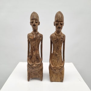 Couple Dogon bronze figures