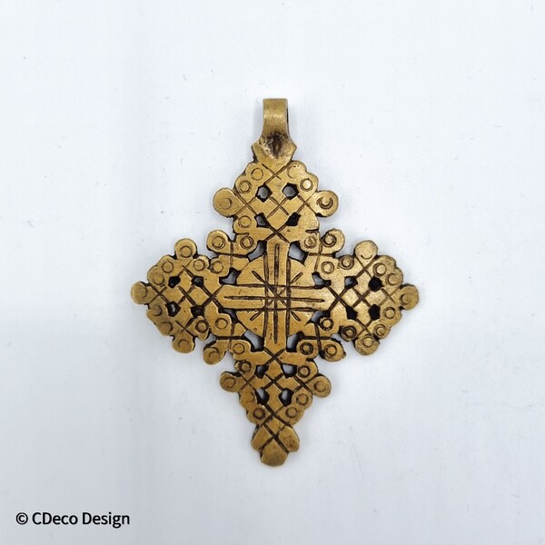 Croix touareg en bronze.