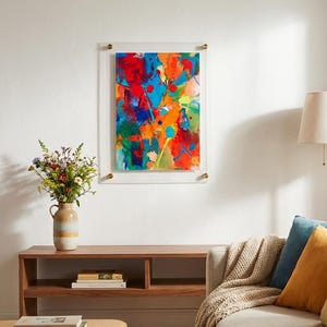 Custom Clear Acrylic Floating Frame, Straight Corners: Artwork, Photo, Diploma