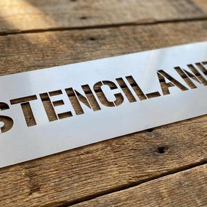 Custom Stencil - Stenciland font- Mylar 10 mil