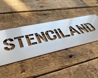 Custom Stencil - Stenciland font- Mylar 10 mil