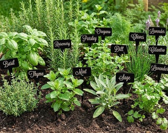 Custom Acrylic Herbs Tags