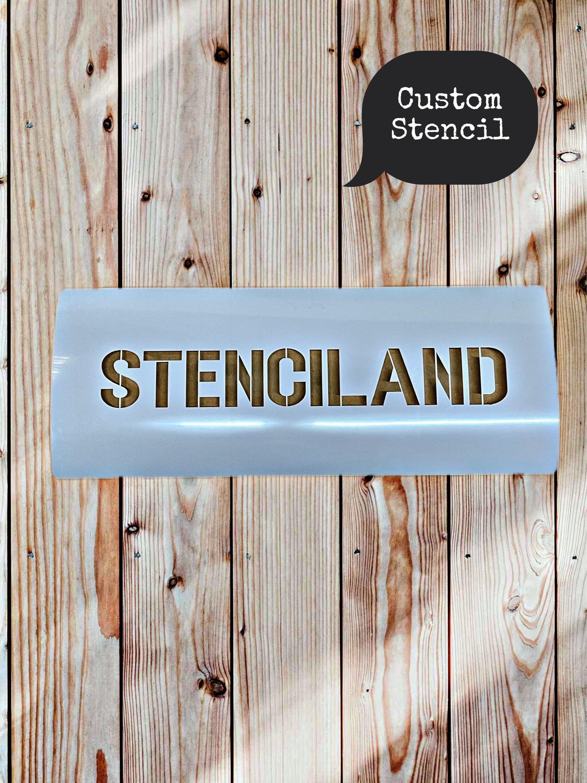 Mylar Signs Custom Stencil - Stenciland Font- Mylar 10 Mil - Etsy