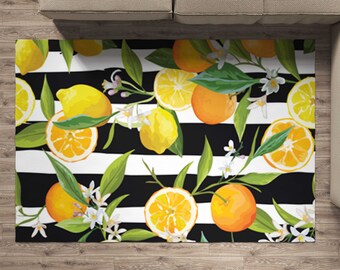 Summer Fruits Indoor Washable Carpet Z&L Home Cartoon Yellow Lemon Kitchen Rug Sets 2 Piece Floor Mat Non-Slip Rubber Backing Area Runners Door Mats Summer Fruits Indoor Washable Carpet Z&L Home Cartoon Yellow Lemon Kitchen Rug Sets 2 Piece Floor Mat Non-Slip Rubber Backing Area Runners Door Mats
