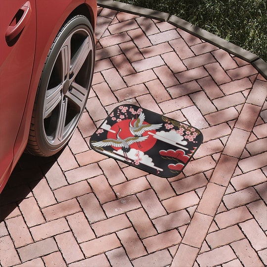 Disover Japanese traditional Car Floor Mats, Japanese Sakura Flowers Car Floor Mats, Japanese traditional motives ornaments Car Floor Mat decor gift