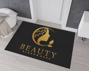 Custom printed rugs for your beauty salon, High quality small business custom rugs for beauty salon printed in the USA