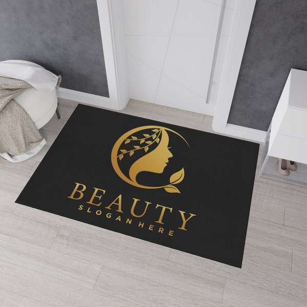 Custom printed rugs for your beauty salon, High quality small business custom rugs for beauty salon printed in the USA