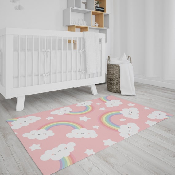 Nursery on sale rugs girl
