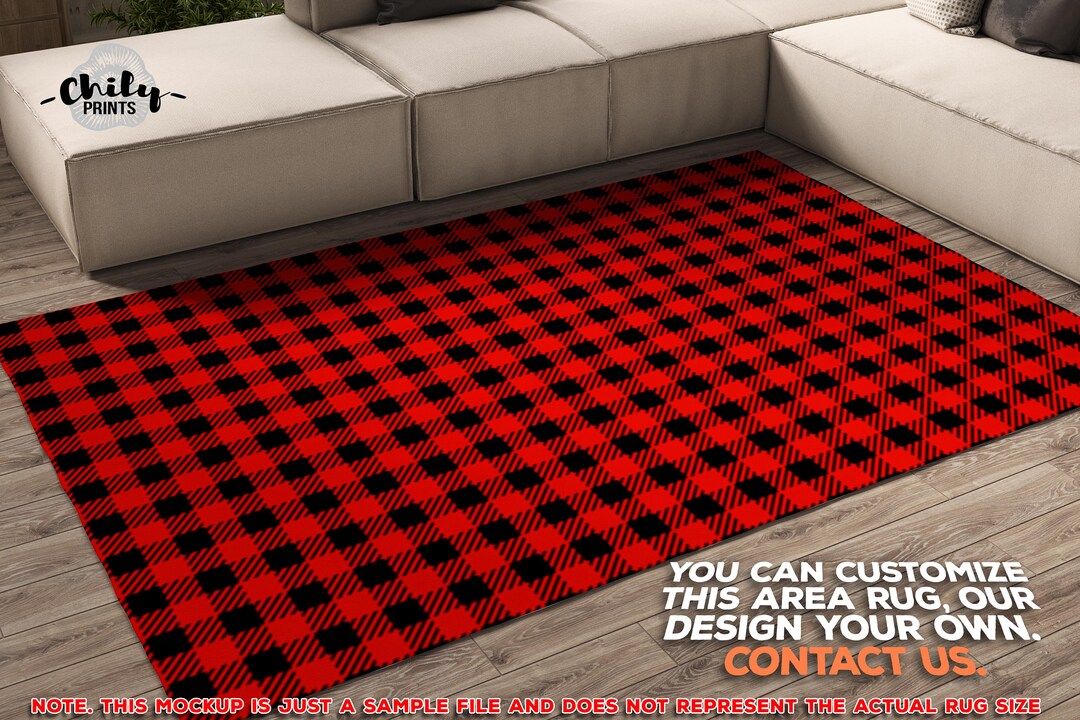 Buffalo Check Area Rugs, Buffalo Check Print Carpet, Lumberjack Plaid
