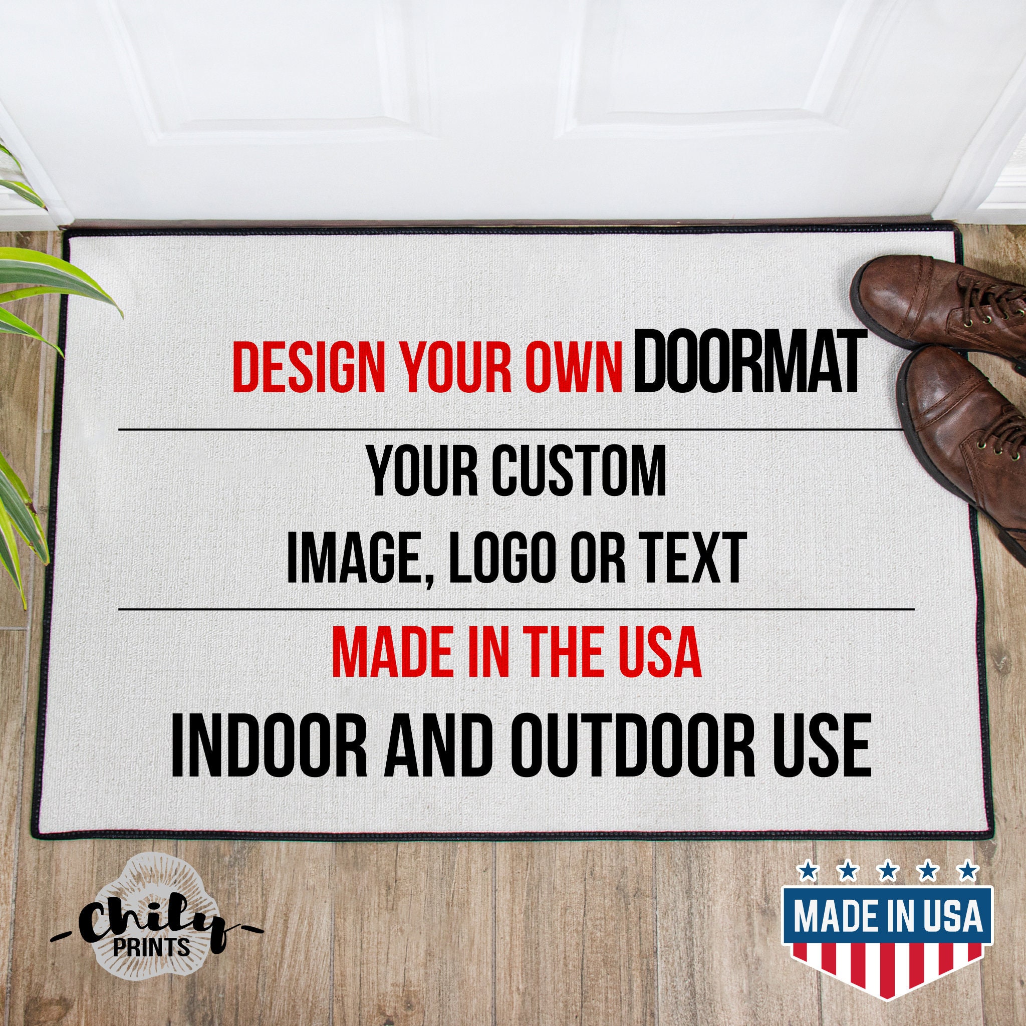 Custom Door Mat Design Your Own Doormat Personalized Etsy