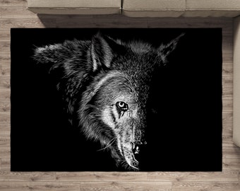 YJHDL Galaxy Wolf Mountain Area Rugs Non Slip Area Carpet 31x20 Inches Area Rug for Bedroom Living Room Home YJHDL Galaxy Wolf Mountain Area Rugs Non Slip Area Carpet 31x20 Inches Area Rug for Bedroom Living Room Home