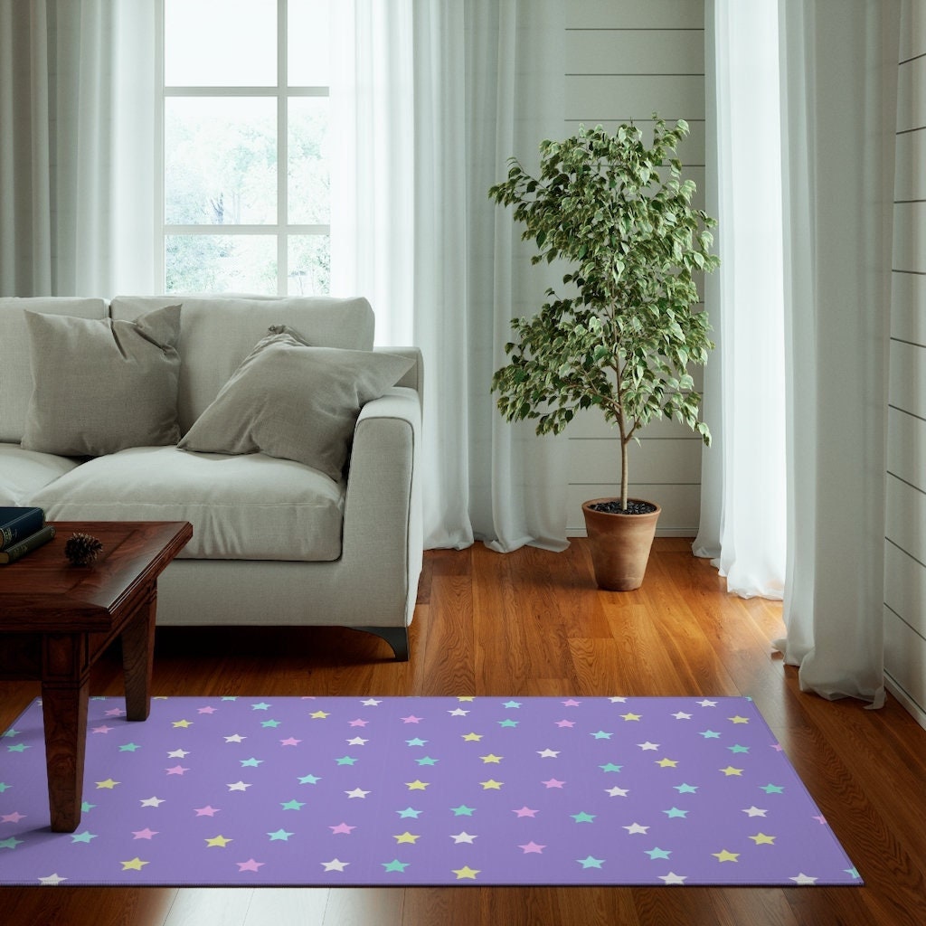 Unicorn Colored Ring Kids Play Mat Home Room Floor Decor Area Rugs Yoga Carpet 