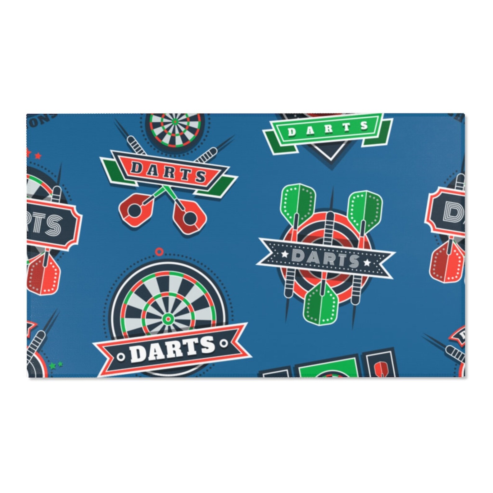 Darts Decor Area Rugs Dartboards Targets and Arrows Design Etsy