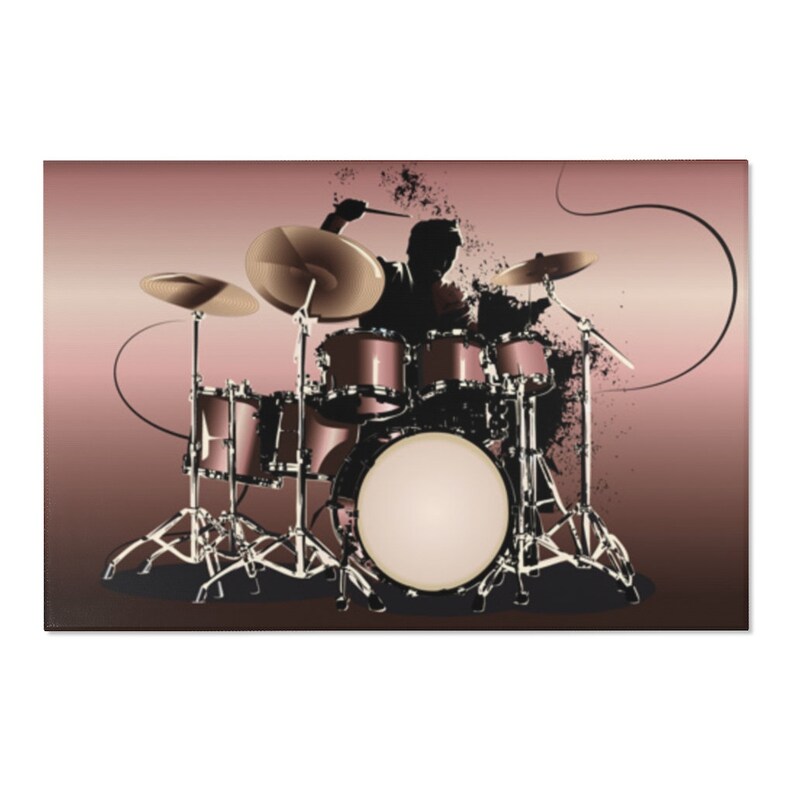 Drums Area Rugs Drummer Home Decor Gift Carpet Music Room Etsy