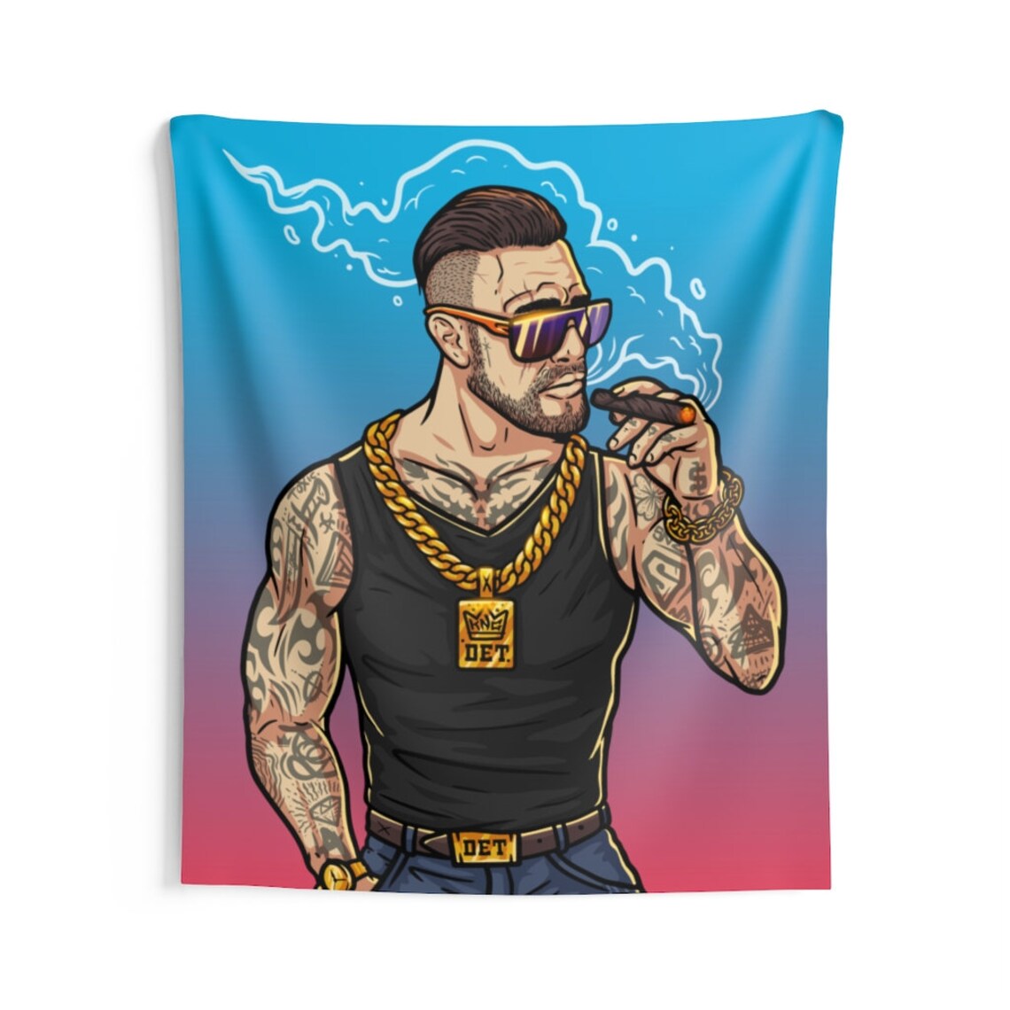 Rap Tapestry Gangster Rap Indoor Wall Tapestries Rich Etsy