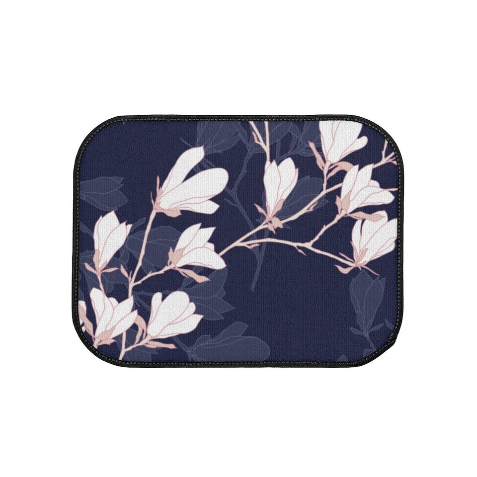 Discover Magnolia flower Japanese Car Floor Mats decor, Japanese Flowers Car Mats, Japanese Flowers Car Accessories, flower print car decor