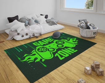 Gamer gifts Game zone Area Rug game room carpet gift for gamer home decor custom rug gamer room decor gift form him
