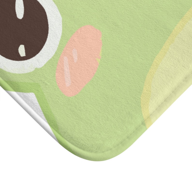 Kawaii Pastel Green Frog Bath Mat Frog Bathroom Rug Trendy Etsy