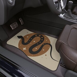 Magic Snake Car Floor Mats Boho Snake Mystical Personalized Car