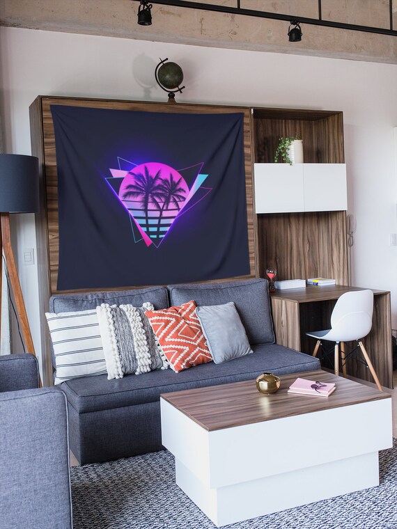 Aesthetic Tapestry Retrowave Synthwave Wall Hanging Tapestry Wall
