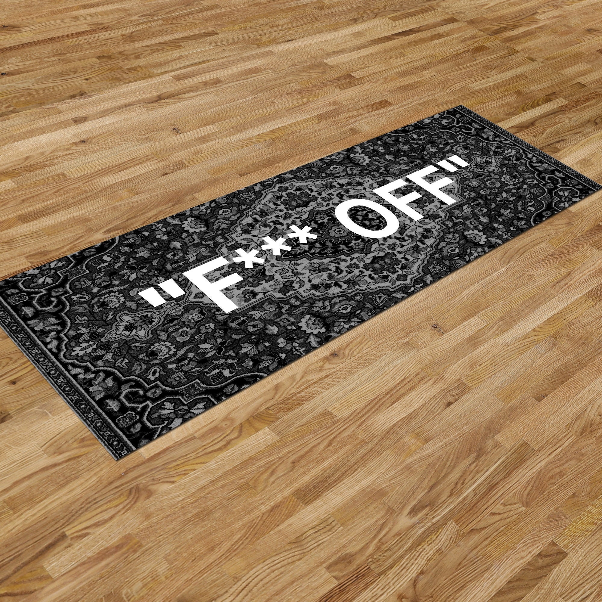 Hypebeast Rug Runner F Off Hypebeast Carpet Hypebeast Etsy