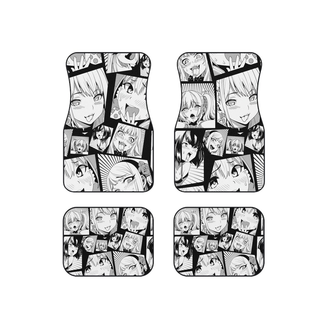 Anime Car Accessories Anime Car Floor Mats With Ahegao Face Emotion