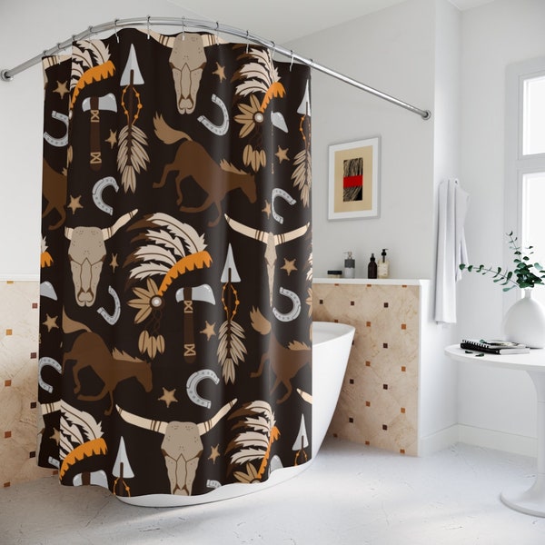 Western Shower Curtain Etsy