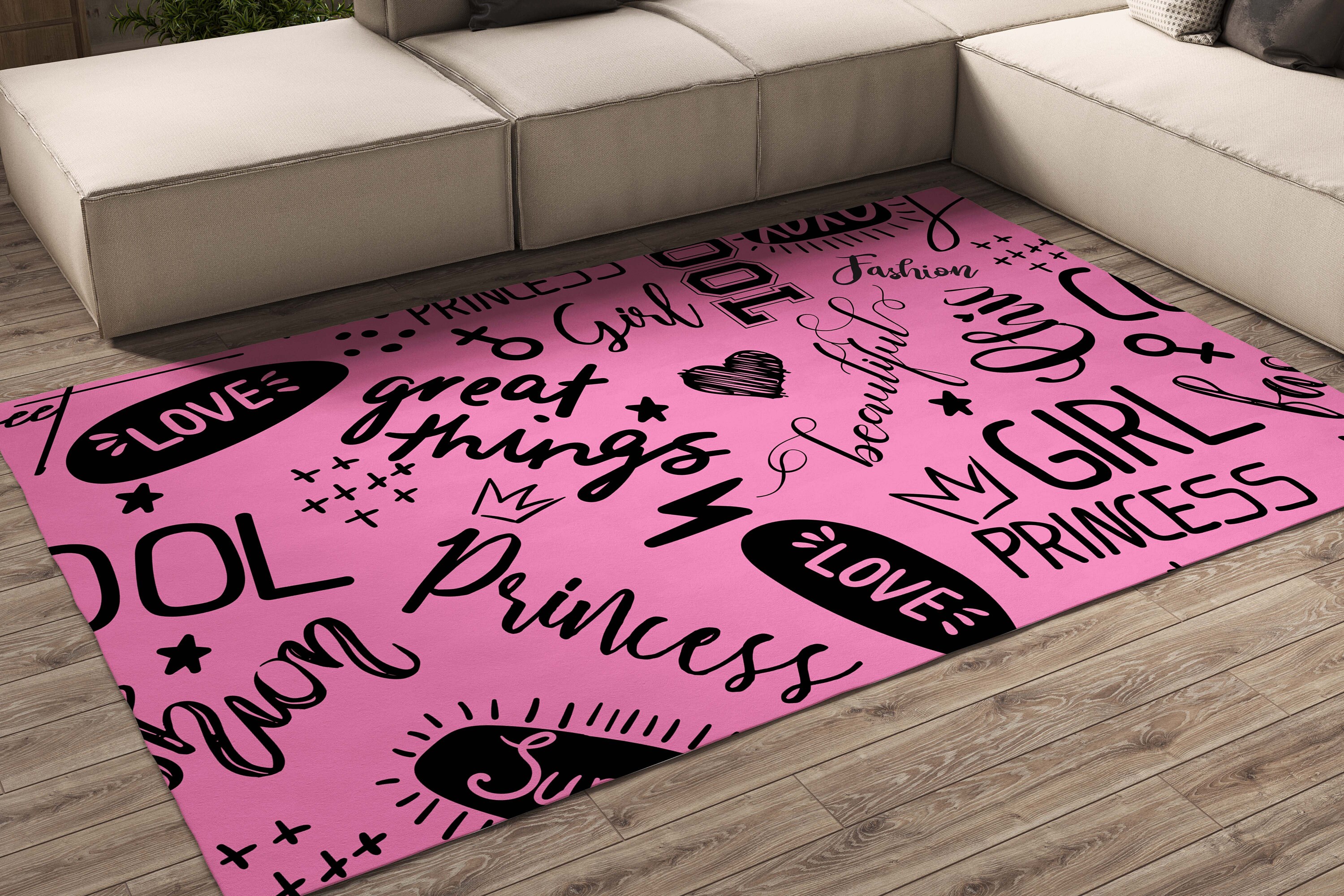 Room Decor Aesthetic Teen Girls Area Rugs Girls Room Rug Girls Etsy