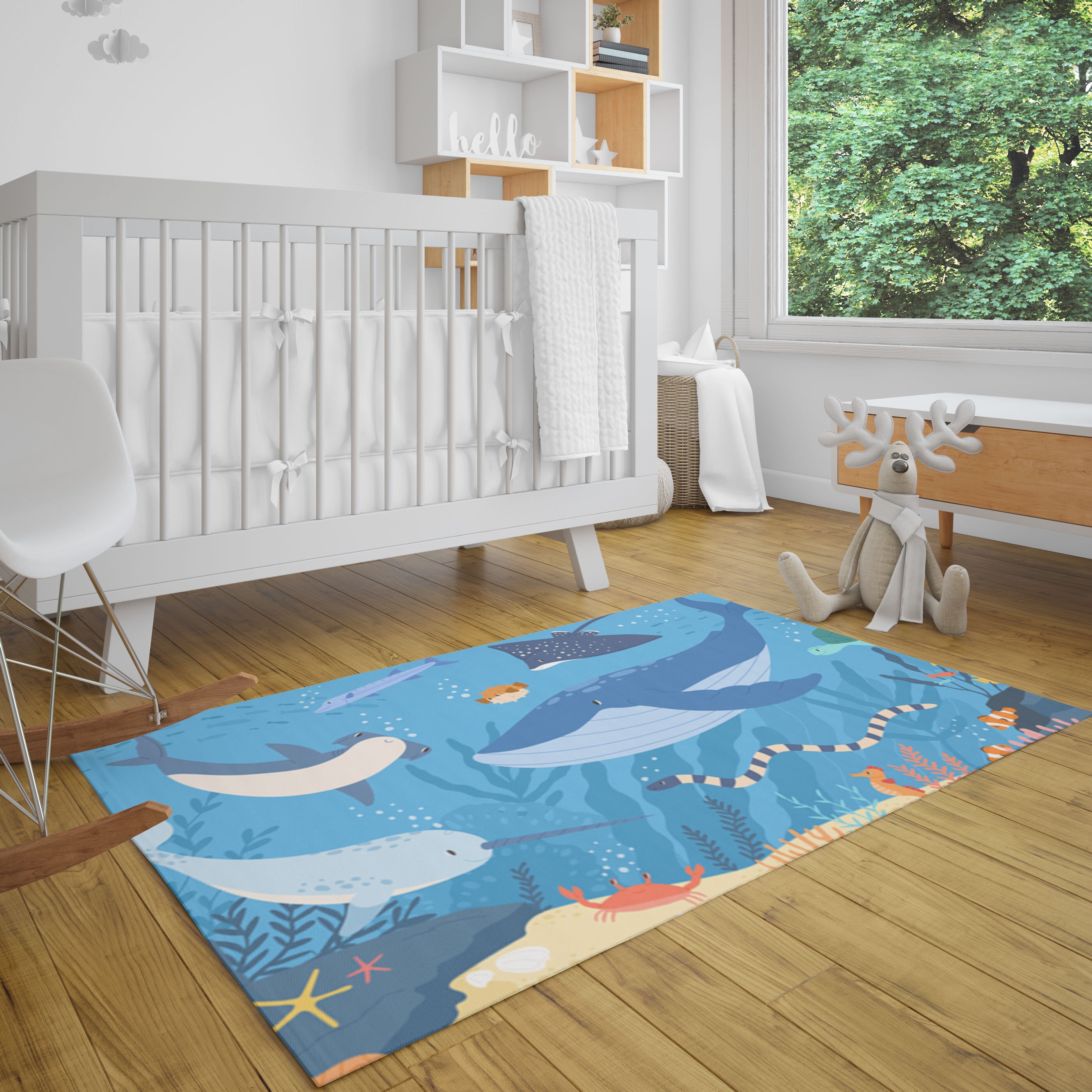 Meerestiere Kinderzimmer Dekor Bereich Teppiche Kinderzimmer - Etsy.de