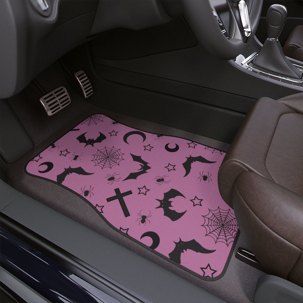 Spooky Vibes Car Mats set of 2 or 4, Girl Car Accessories, Pink Car  Accessories, Interior Car Decor, Pink Car Decor, Spooky Season 