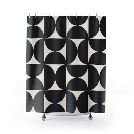 Geometric shower curtains outlet