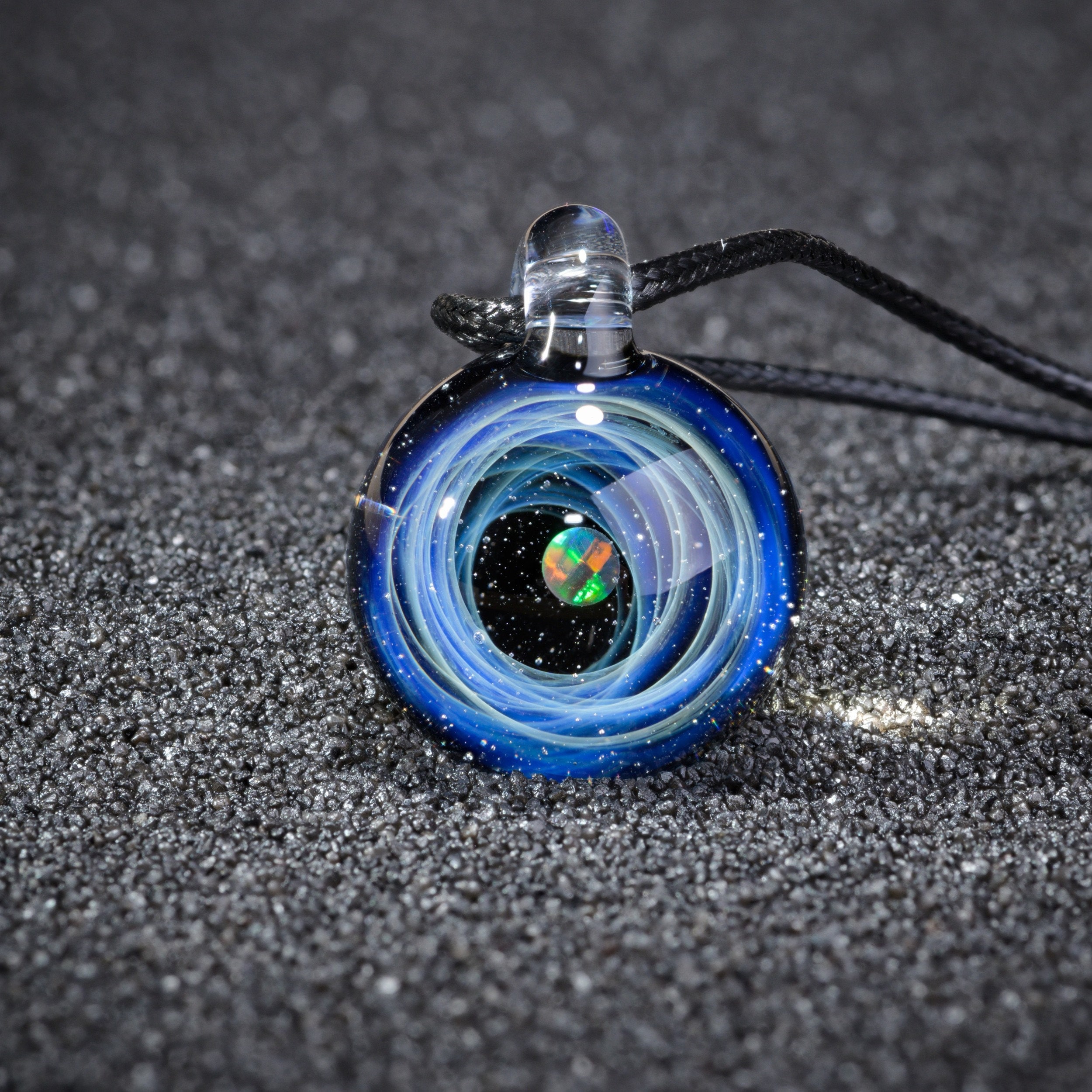 GALAXY GLASS PENDANT Galileo Necklace 