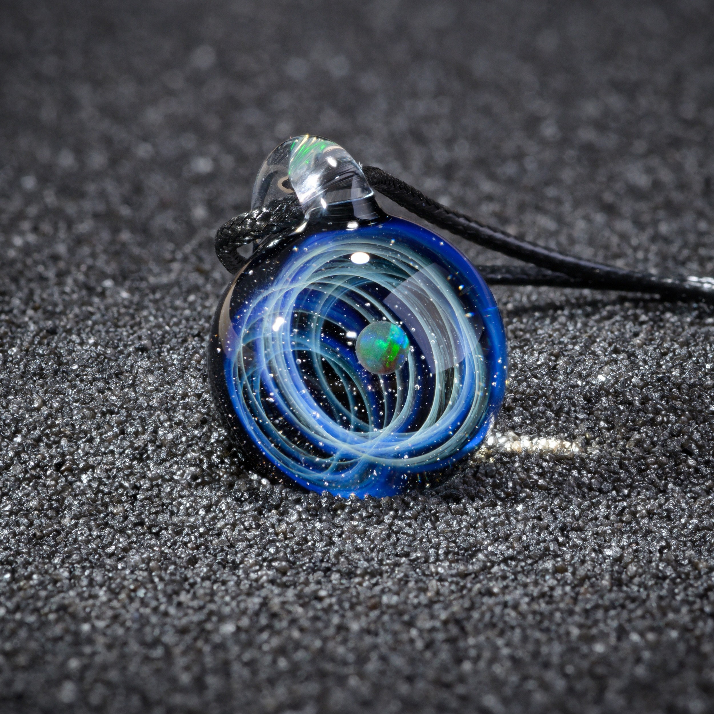 GALAXY GLASS PENDANT Galileo Necklace 