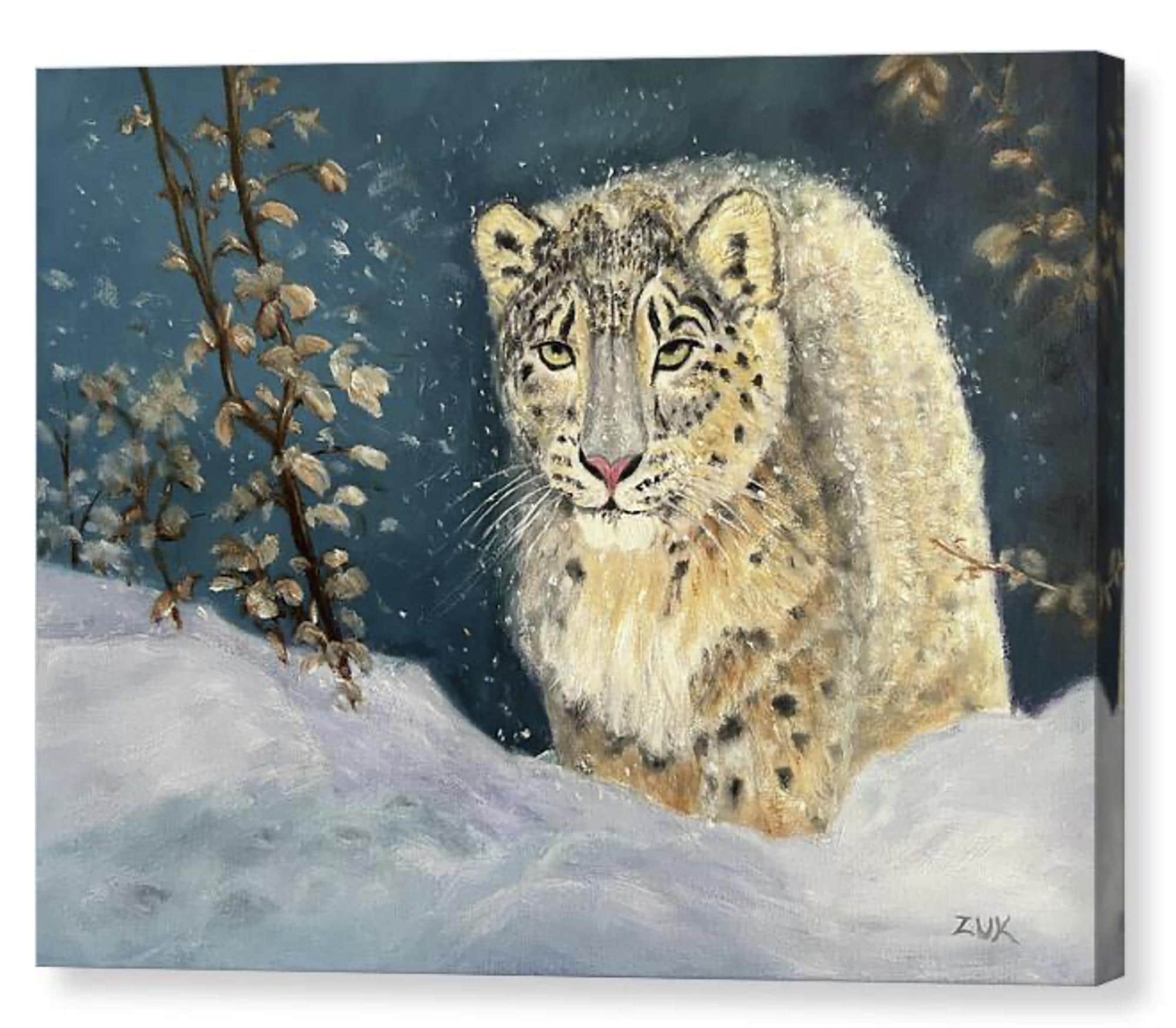 雪豹 ユキヒョウ 原画 額装済 il_fullxfull.6288711531_9mlc.jpg