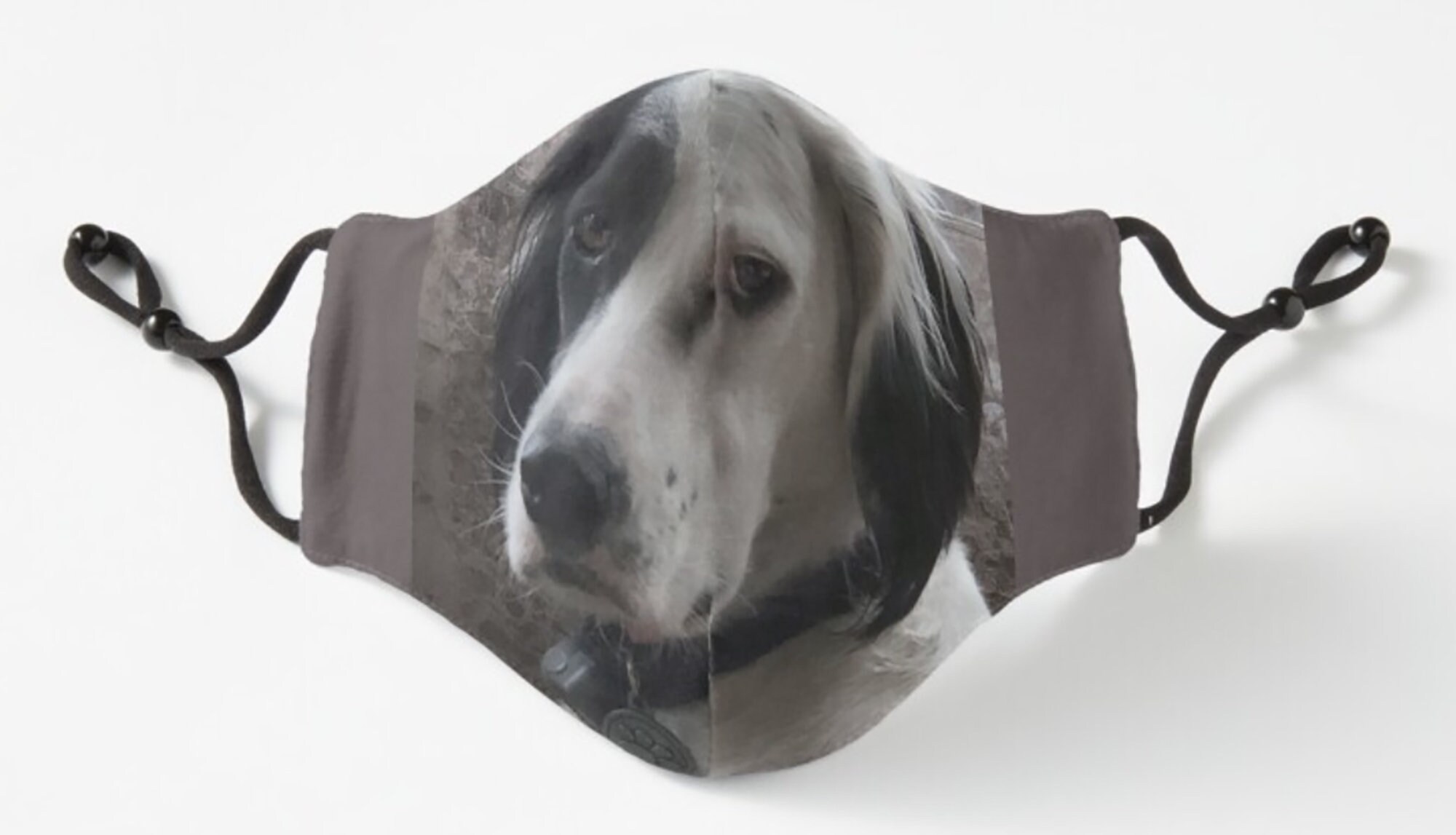 Máscara facial en inglés gris y blanco. Adultos y niños. Etsy