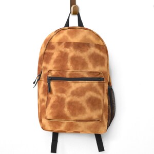Mochila con estampado de jirafa: bolso safari con animales de la jungla