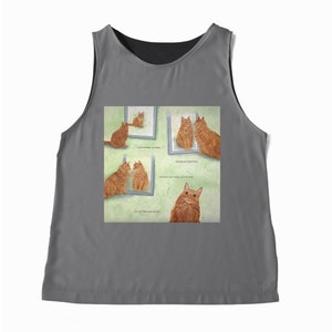 Orange Tabby Cat Poem Sleeveless Top: Cat Lover Gift