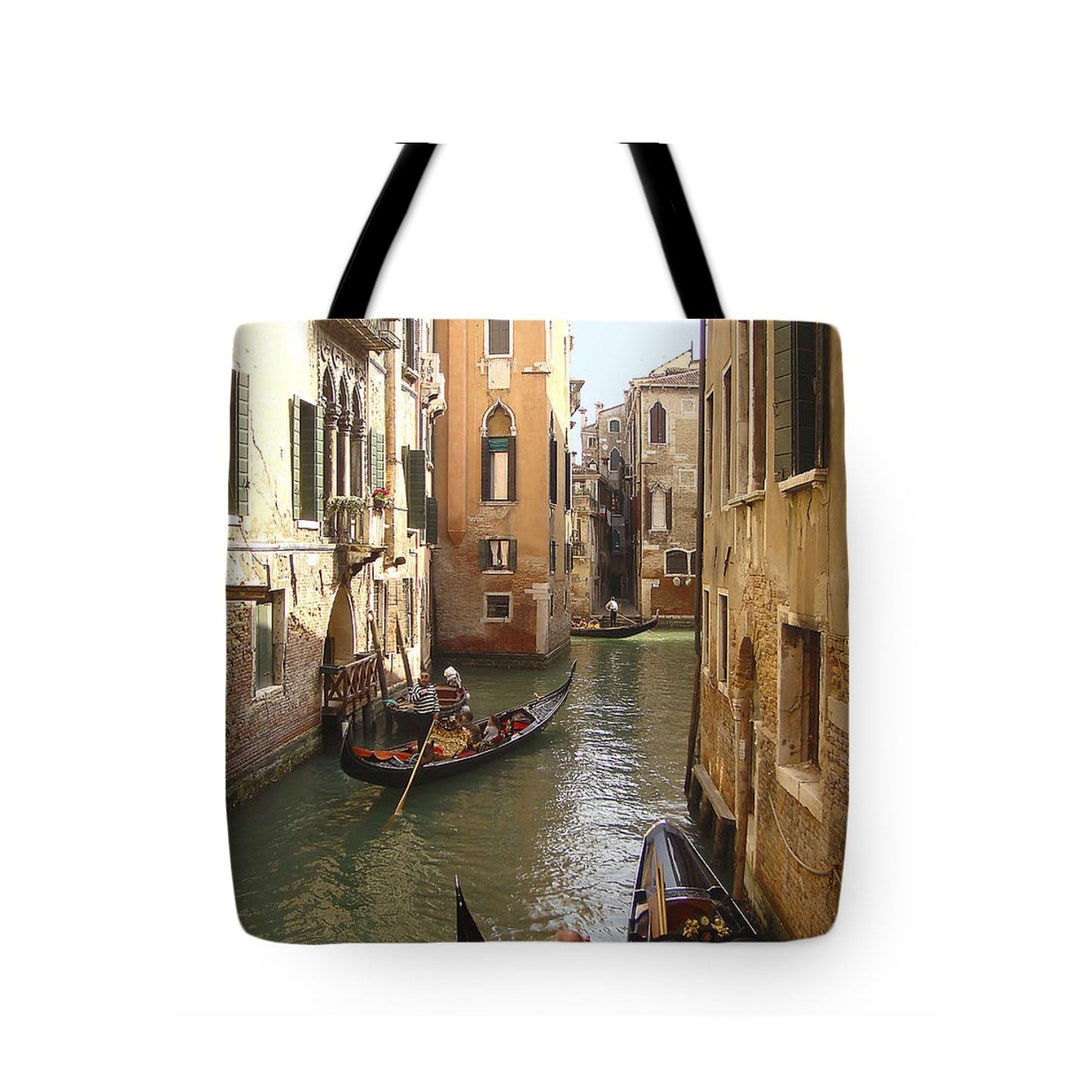 Venice Gondolas Tote Bag. Venice, Italy Bag. Unique Venice Lover's Gift. Soft Sided Comfortable