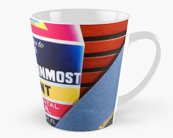 ambesonne coffee mug Cup and Saucer Amber  BOMI