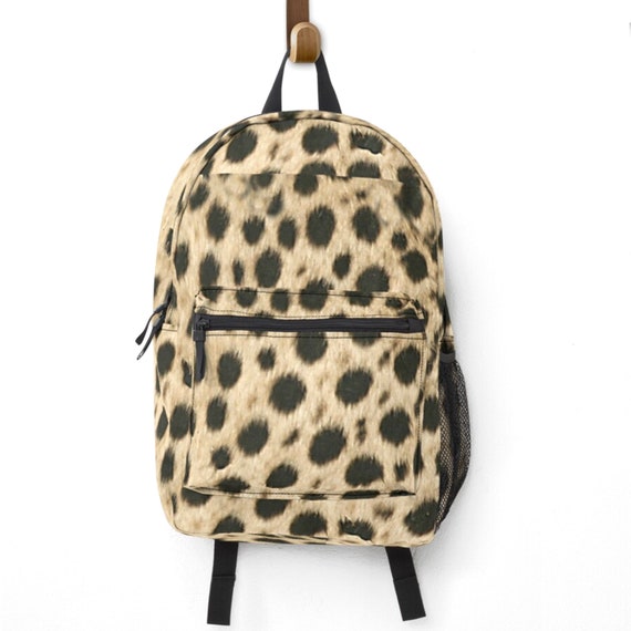 Cheetah print backpack hotsell