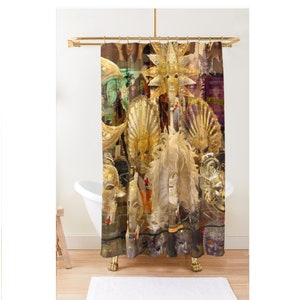 Mask Shop in Venice, Italy Shower Curtain. Venice Home Decor.