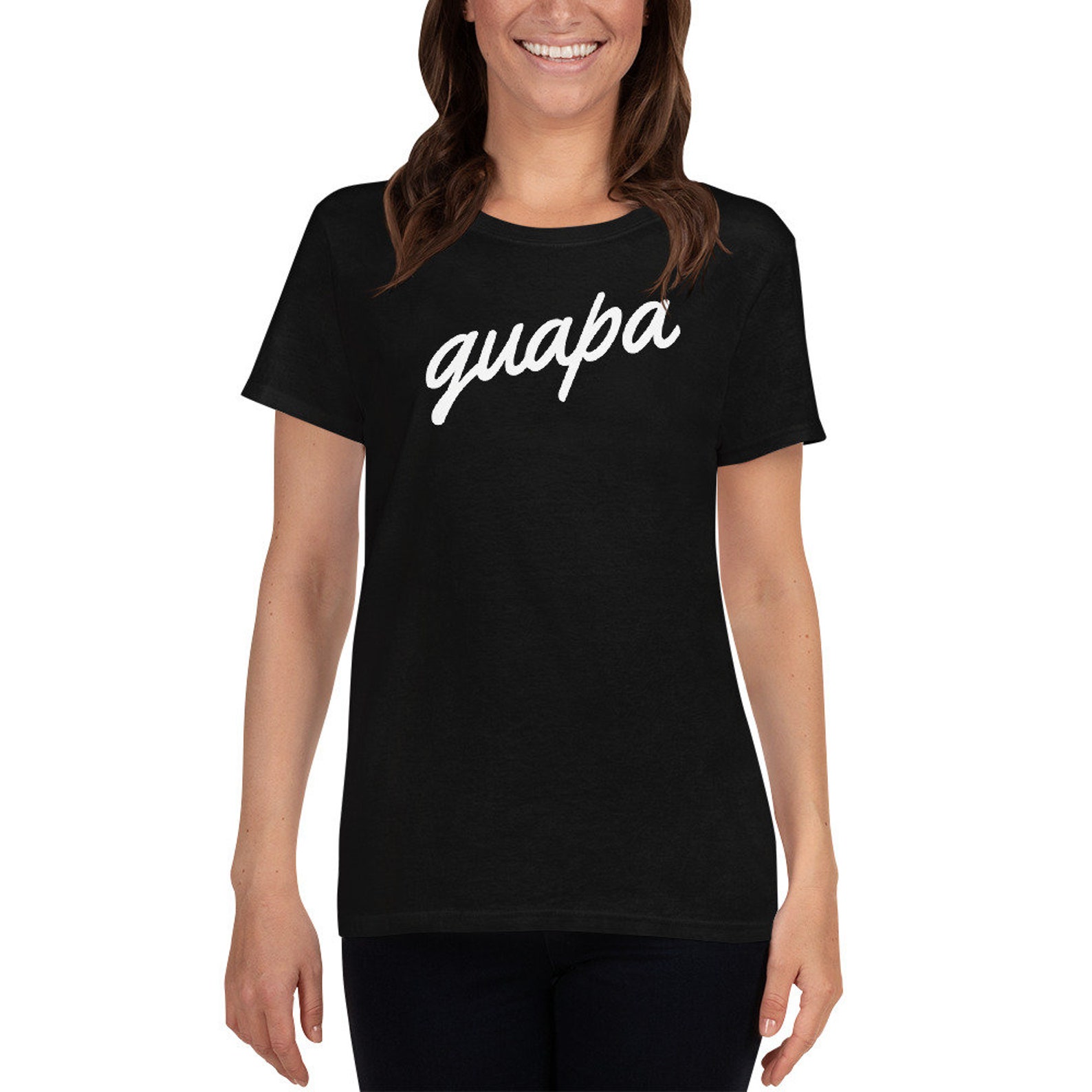 Hola Guapa. Women's short sleeve t-shirt. Latinx Latina | Etsy