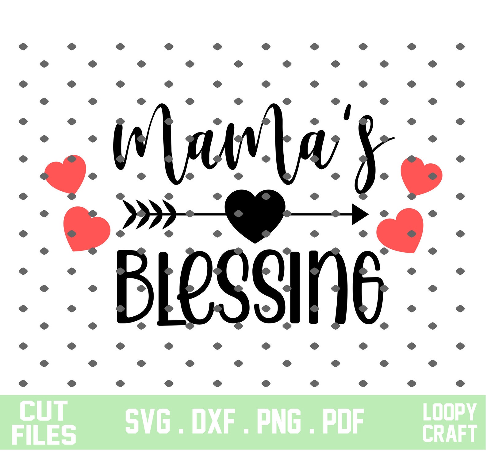 Mamas blessing svg dxf and png instant download baby  etsy