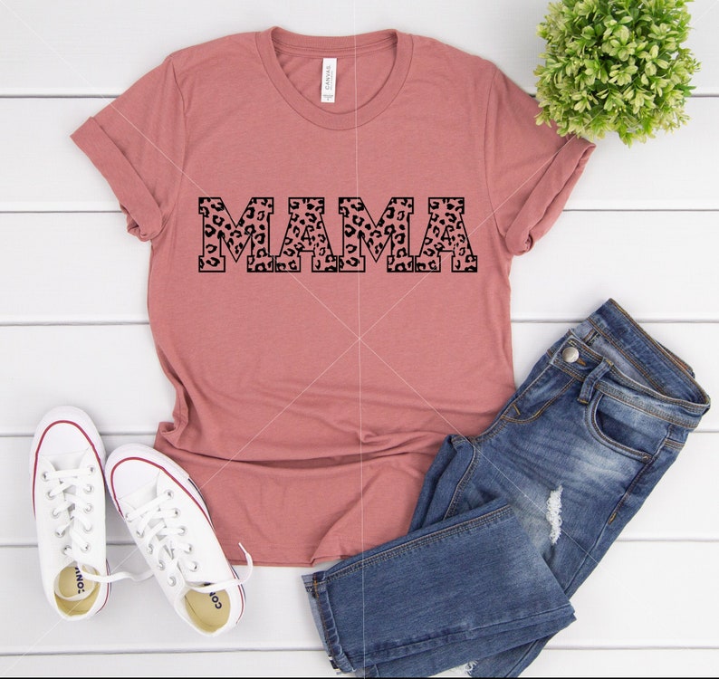 Mama leopard print svg Momlife SVG dxf png instant | Etsy