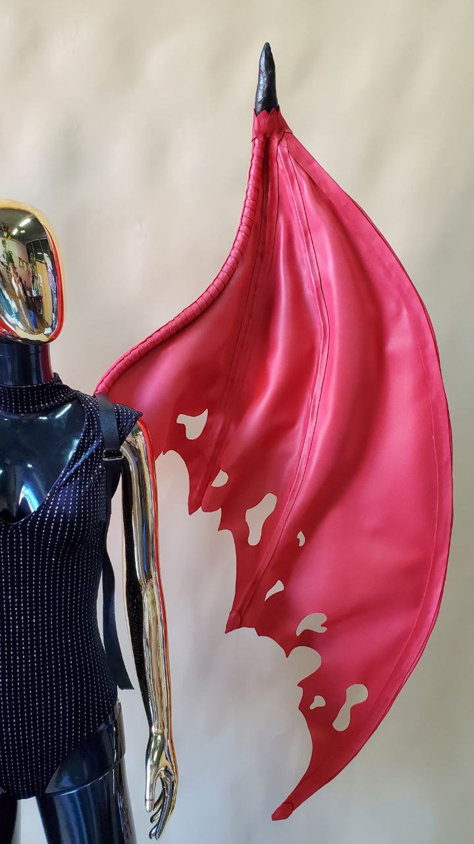 Red Devil Wings Costume Bat Wings Costume Wings Halloween Etsy