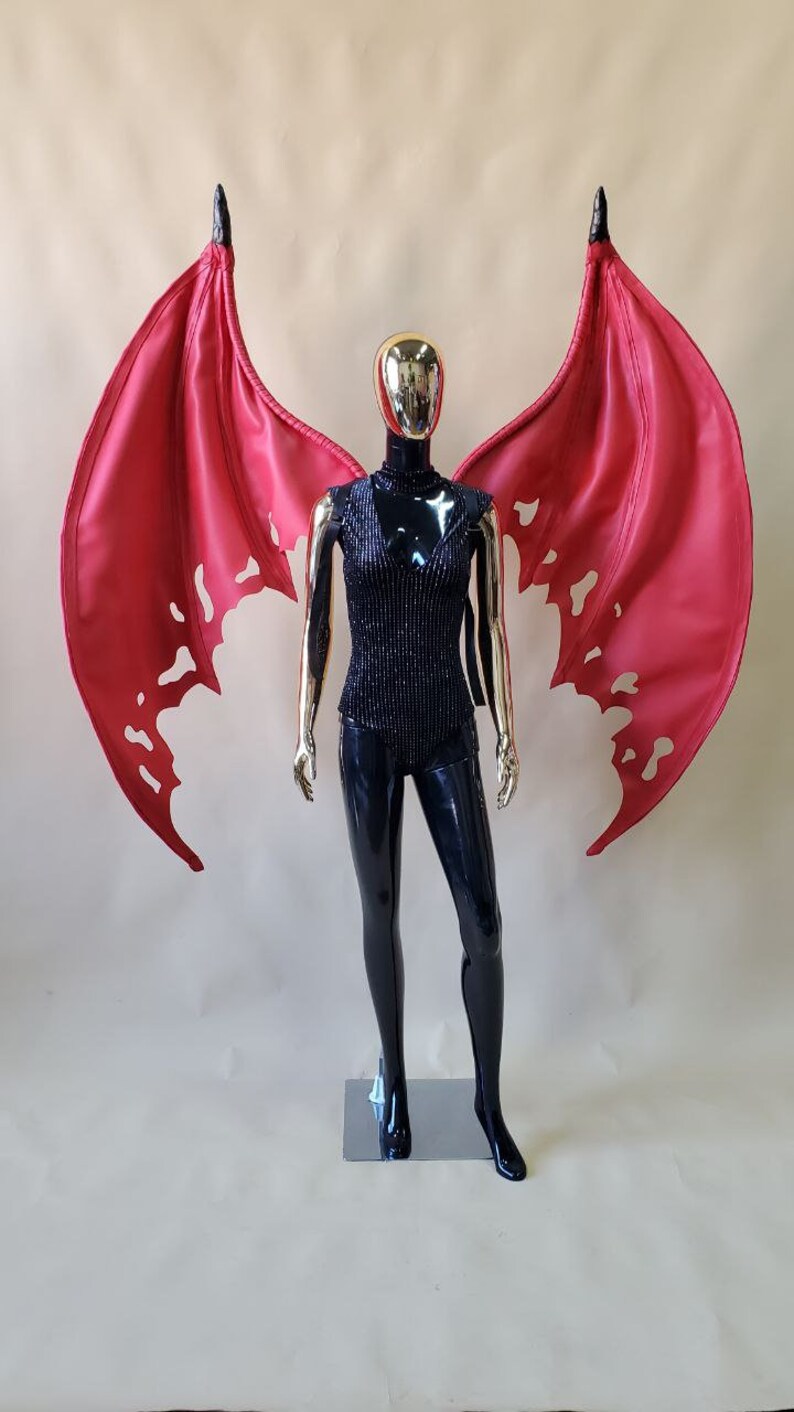 Red Devil Wings Costume Bat Wings Costume Wings Halloween Etsy