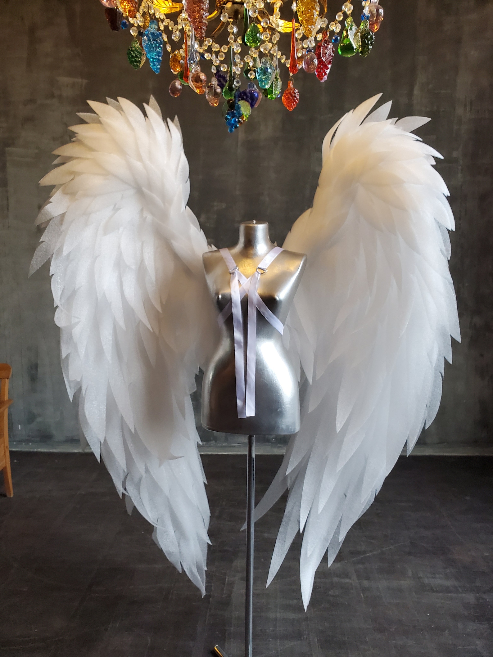 Large White Angel Wings Costume Etsy