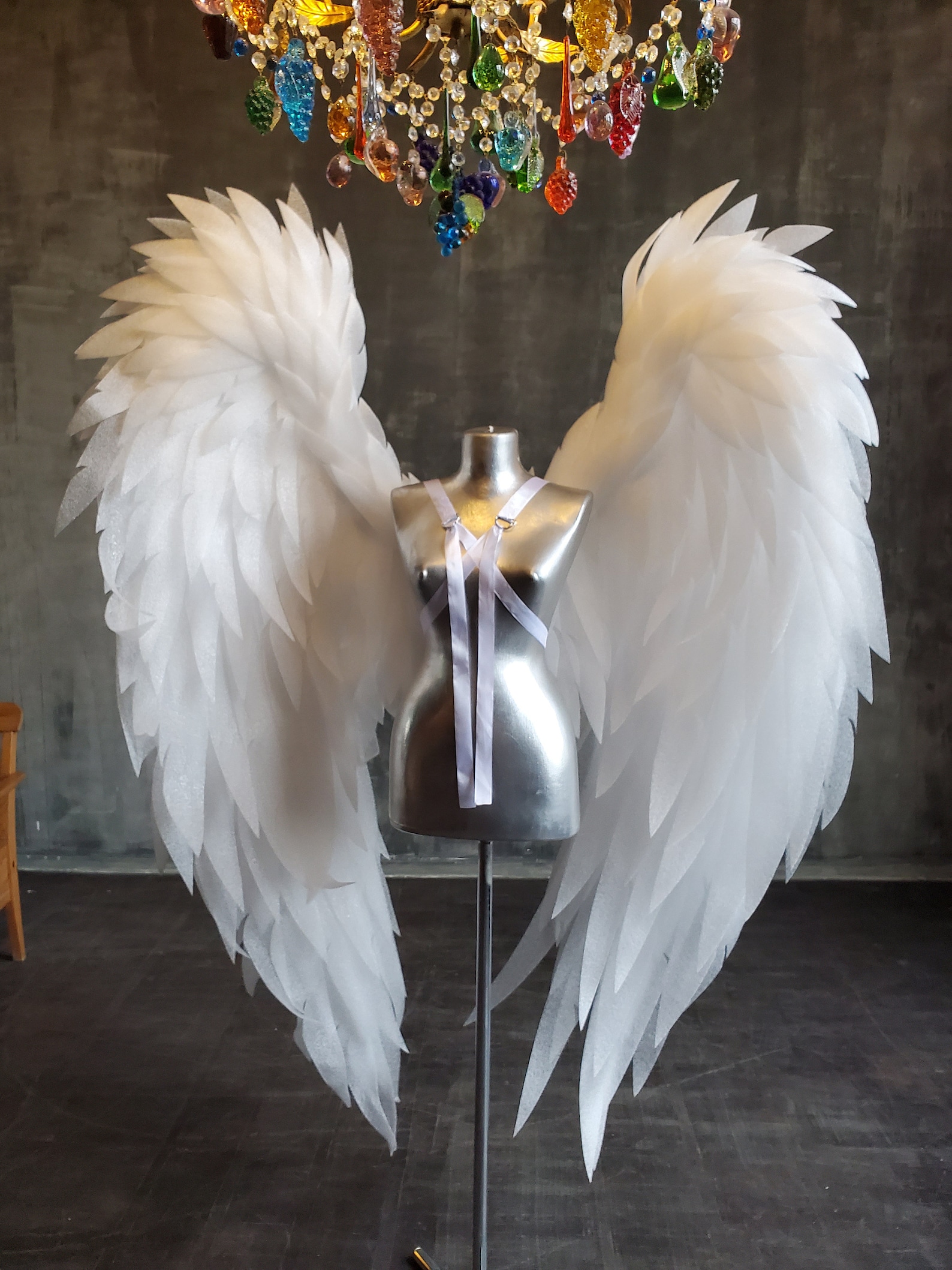 Large White Angel wings costume | Etsy