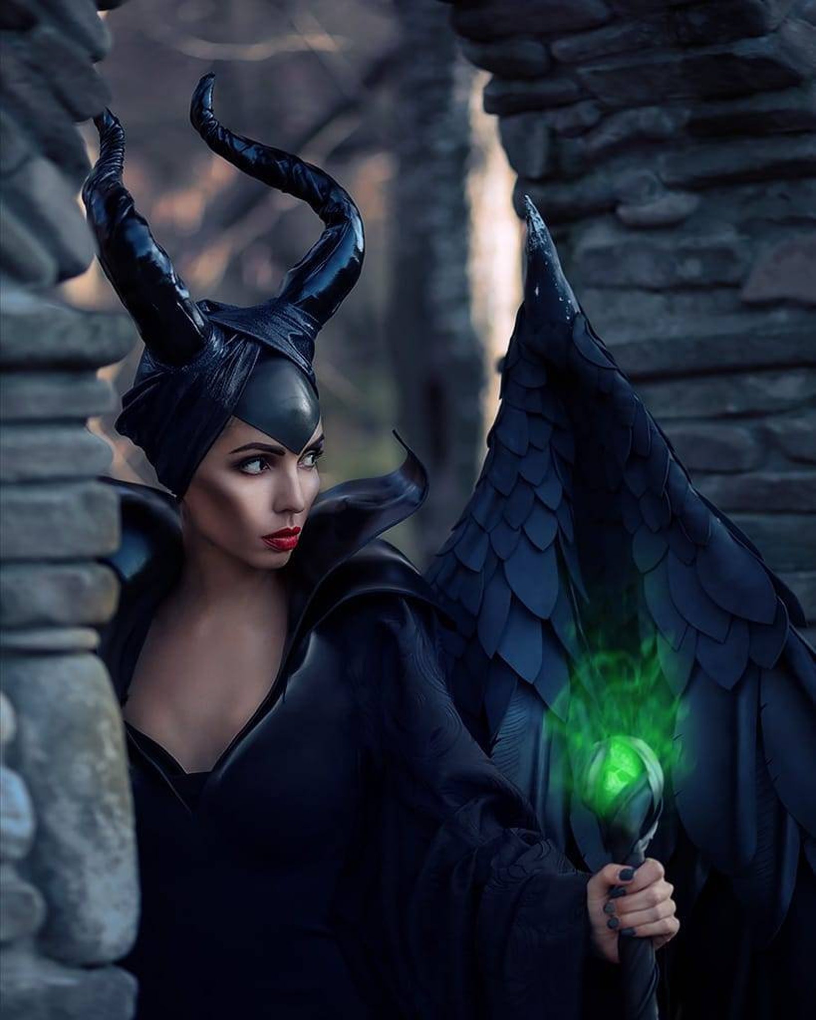 Ailes de Maléfique Cosplay de Maléfique Costume maléfique Etsy